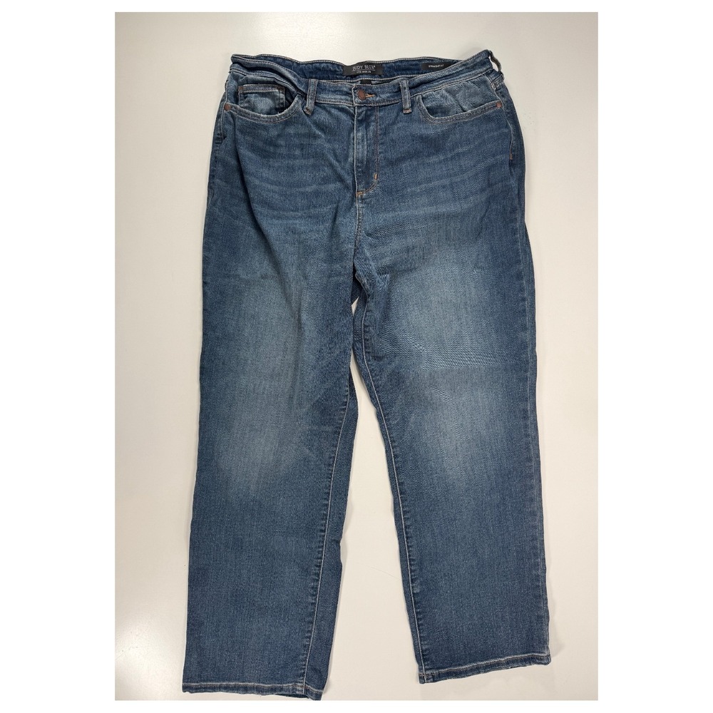 JUDY BLUE High-Waisted Straight Fit Jean‎ Womens 13x31 (33x29.5) Blue Denim